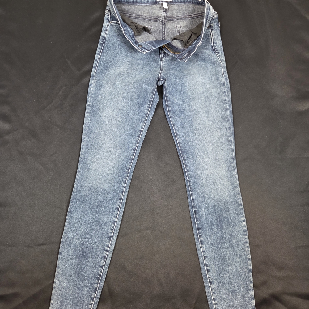 FRAME Le High Skinny Jeans Raw Hem High Rise Premium Denim Size 27